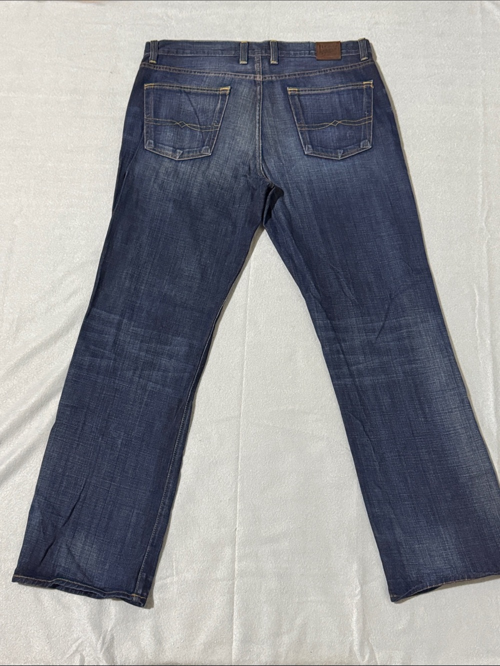 Lucky Brand Gene Montesano Vintage Regular Blue Jeans Size 36 - Picture 7 of 10